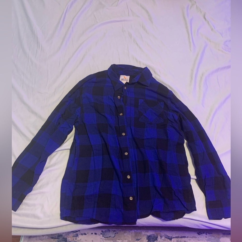 Blue/black flannel